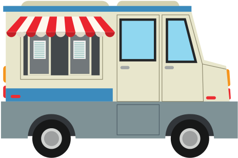 Food Truck Icon Image - Ice Cream Car (550x550)