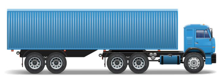 Trailer Icons - Truck Trailer Png (710x254)