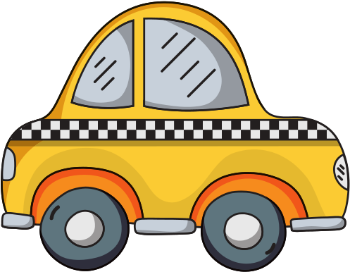 Taxi Car Vehicle To Transport Service - Taxi Kawaii (550x550)