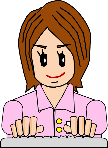 Pretty Brown Hair Woman Gesture Factory Workers In - Cartoon (426x585)