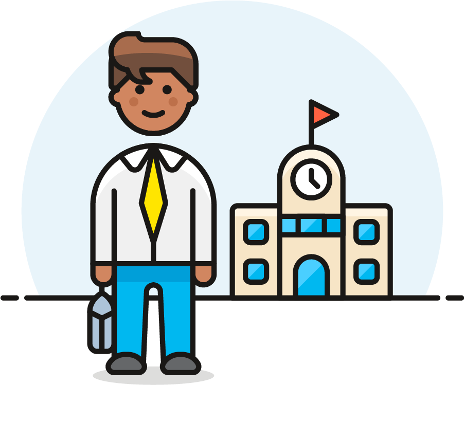 14 Teacher Male African American - Cartoon (1025x1148)