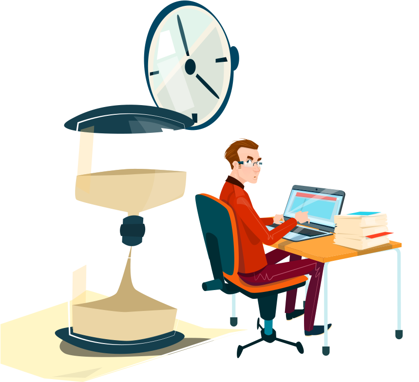 Cartoon White-collar Worker Illustration - White-collar Worker (1000x1000)