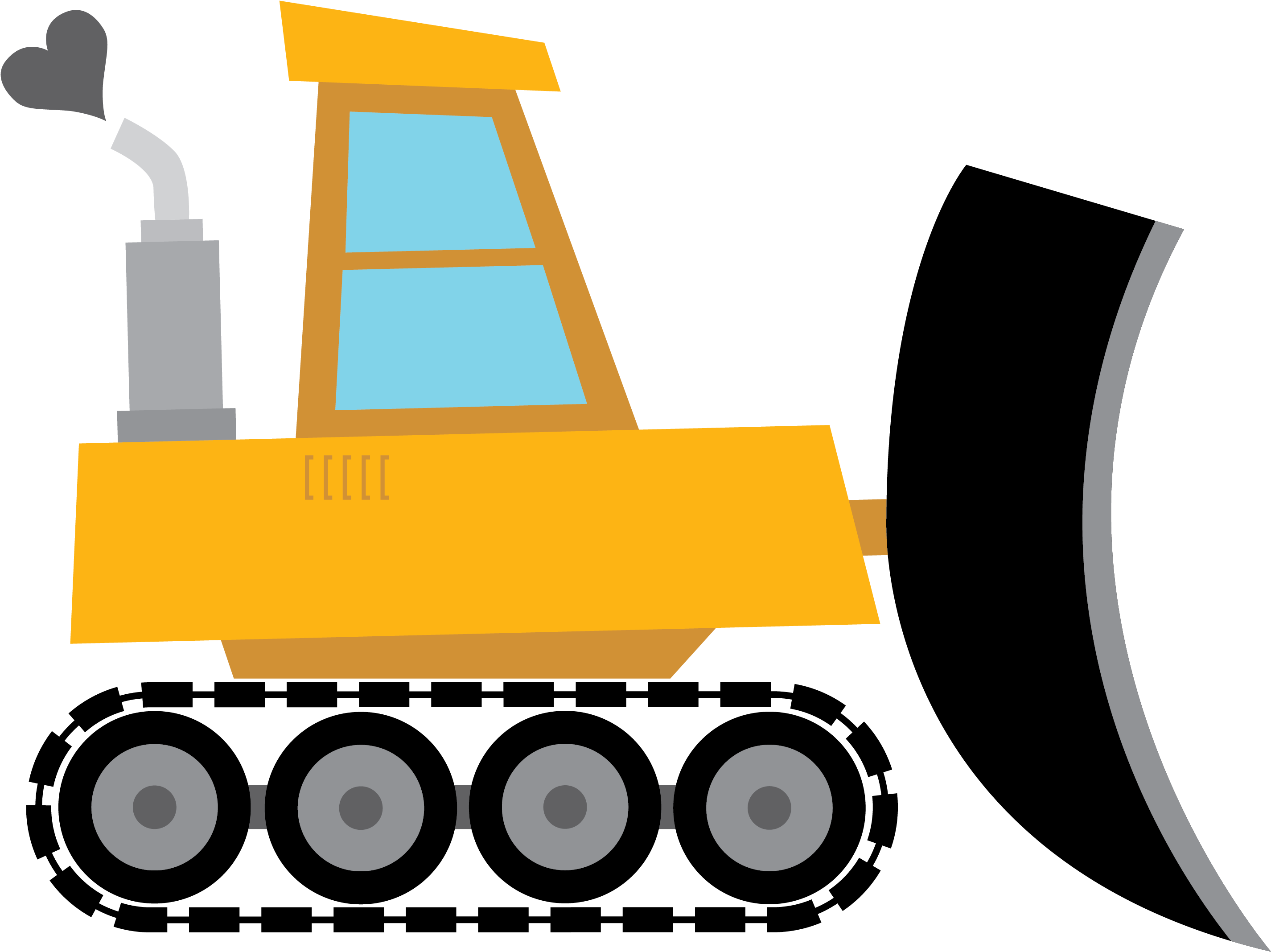 Bulldozer - Illustration - Machine (3508x2480)