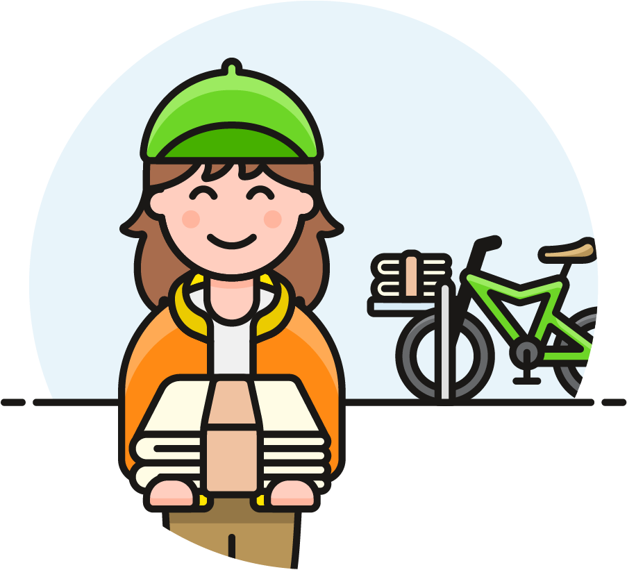 41 Newspaper Delivery Female Caucasian - Newspaper (1025x1148)