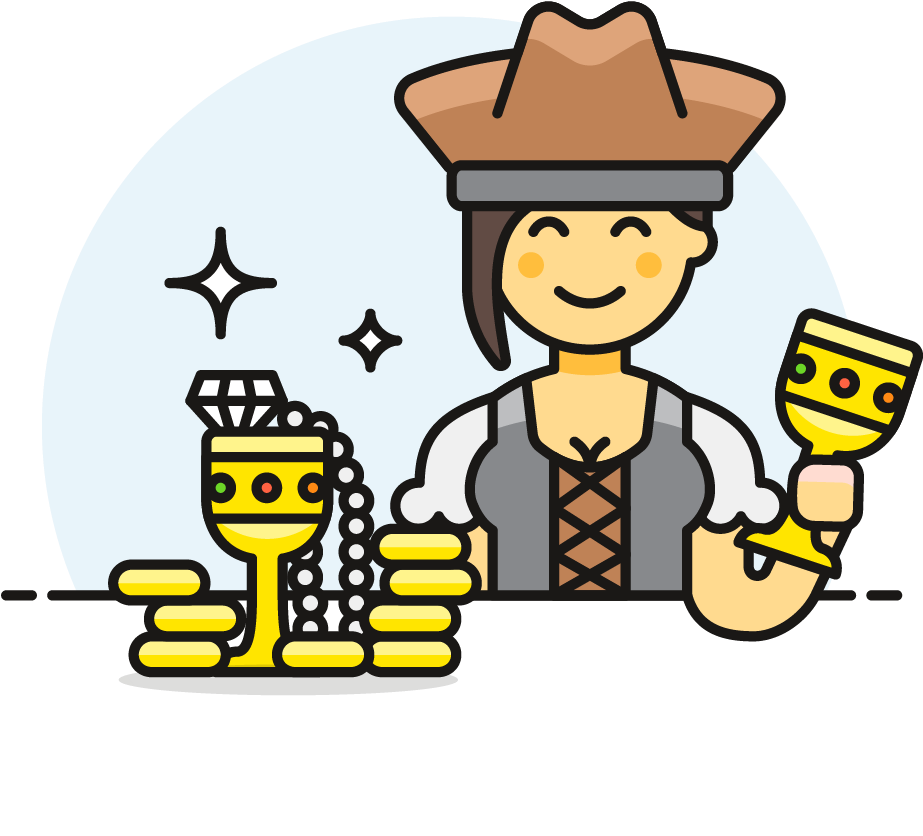 36 Pirate Female Asian - Cartoon (1025x1148)