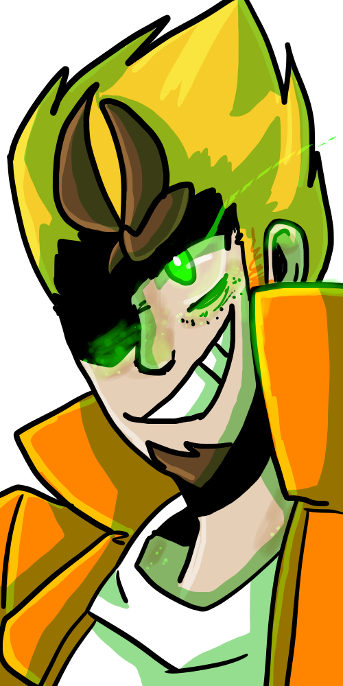 Green Eyed Monster - Mystery Skulls (500x1000)