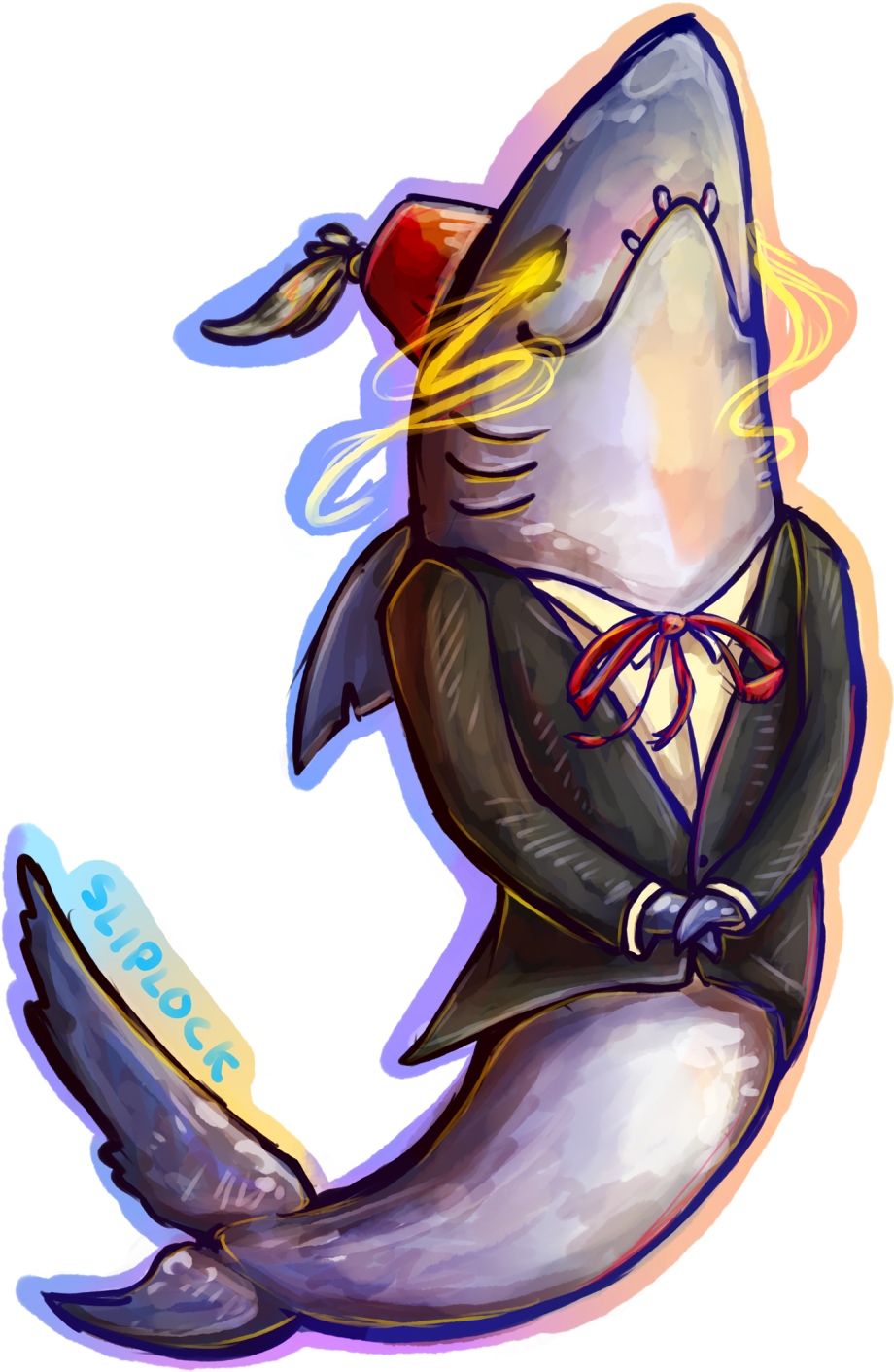 Did Somebody Say Mystery Shark - Illustration (1000x1436)