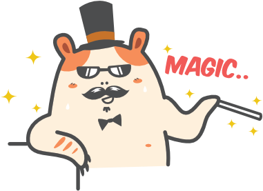 Cartoon Hamster Sticker Pack Messages Sticker-7 - Sverige Jobbar (418x342)