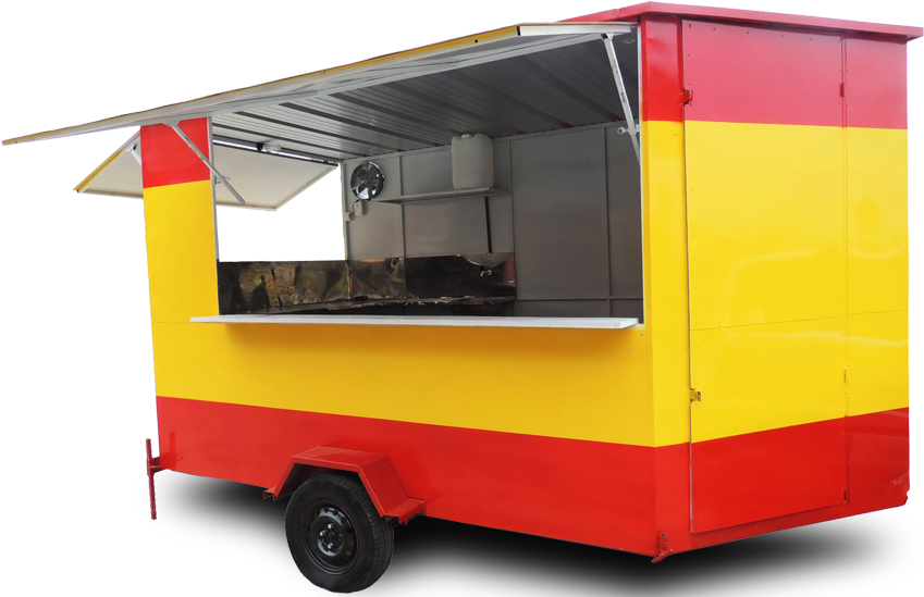 Trailer - Food Truck Trailer Png (912x551)