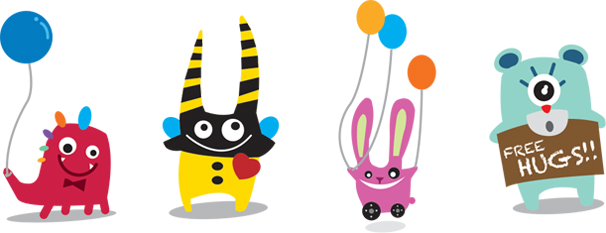 Brand Cartoon Characters - Cartoon (606x233)