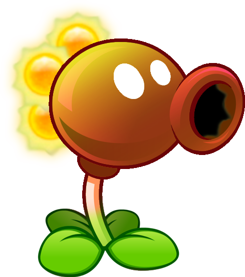 Sun Gun - Plants Vs Zombies Plants Characters (489x554)