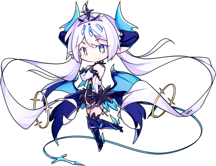 Rose And Luciel Chibis~ - Elsword Luciel Chibi (750x571)