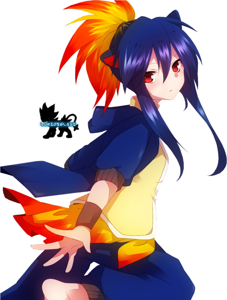 Anime Girl Render 10 By Luxio56lavi - Pokemon Gijinka Girl (800x1000)