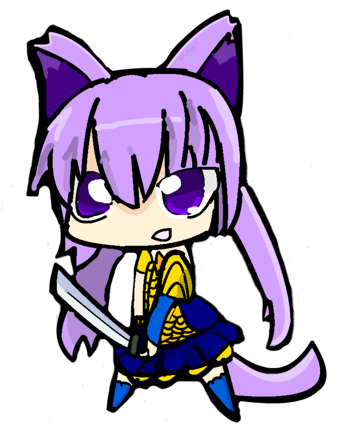 Anime Girl Chibi Neko By 1pikapi1 - Anime (822x971)