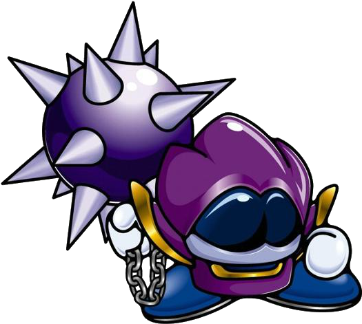 Halberd Clipart Heavy - Kirby Meta Knight Crew (559x480)