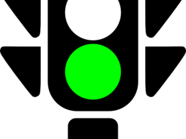 Lamp Clipart Green - Green Traffic Light Icon (640x480)