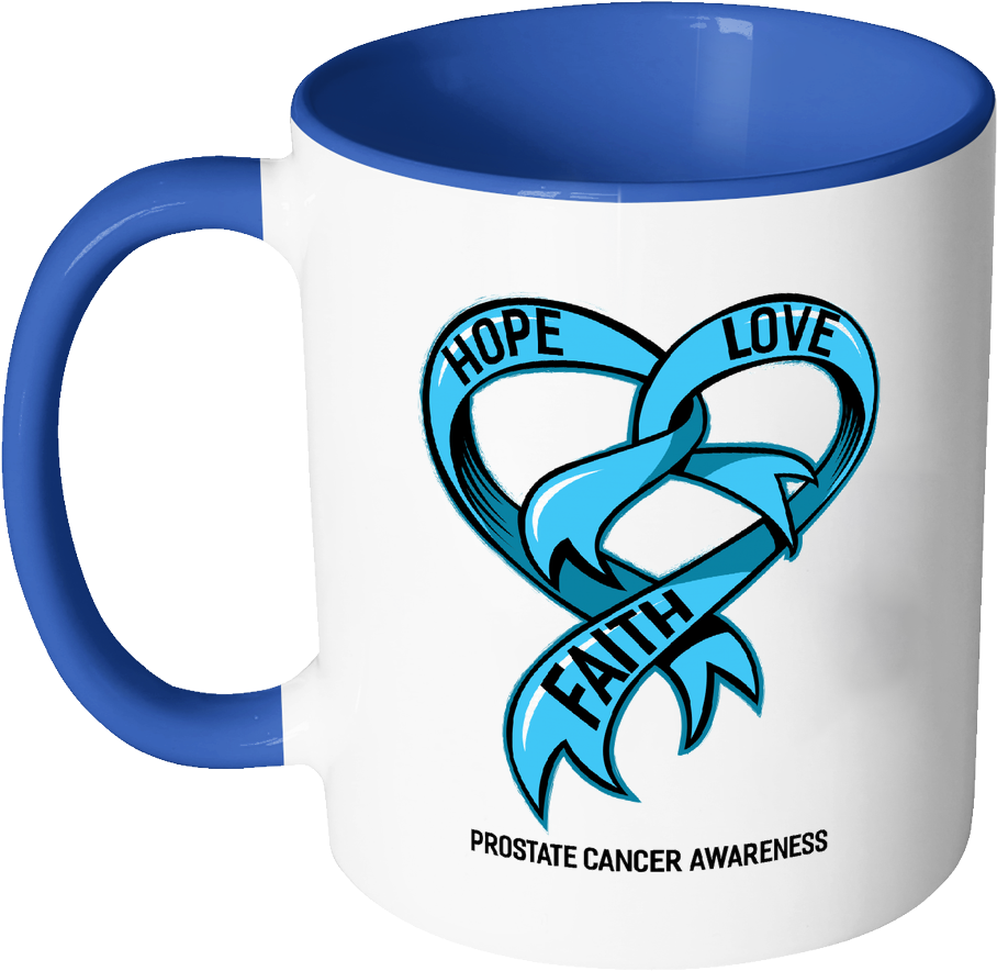 Hope Love Faith Prostate Cancer Awareness Light Blue - Mug (1024x1024)