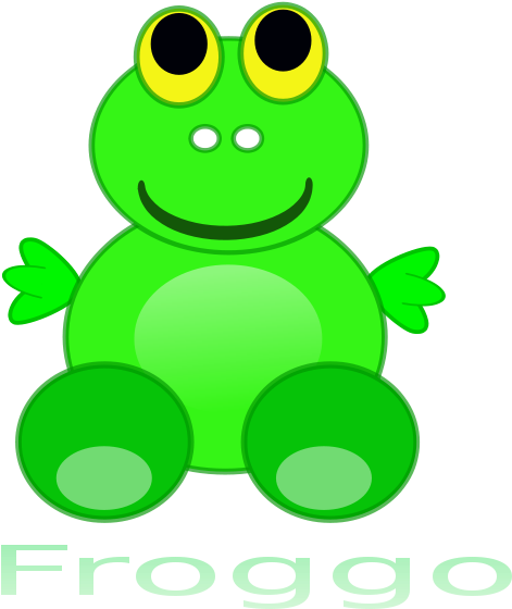 Free Frog Froggo - Cute Cartoon Frog Shower Curtain (566x800)