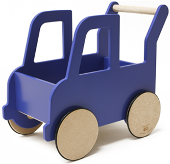 Push Toy Review - Manny And Simon Bright Navy Truck Push Cart (400x400)