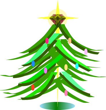 Outburst - Clipart - Christmas Tree Clip Art (368x381)
