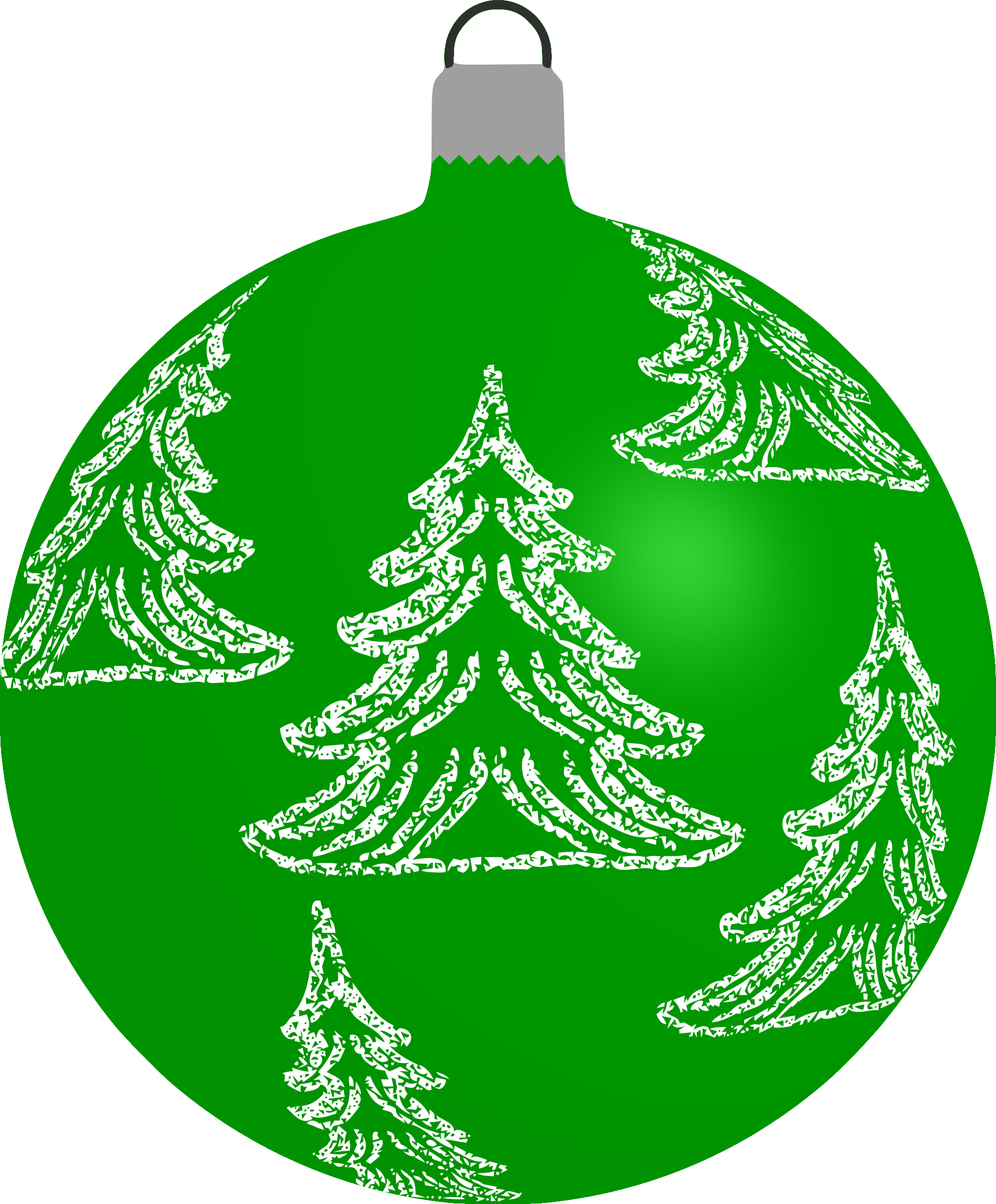 Green Christmas Ball - Christmas Bauble Clipart (1987x2400)