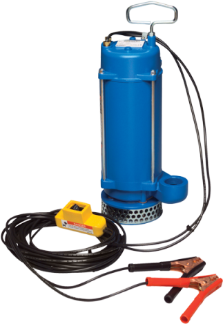The Portapump® Submersible, Battery Powered Pump Operates - Warren Rupp Portapump 1/3hp 12vdc Submersible Pump (480x480)