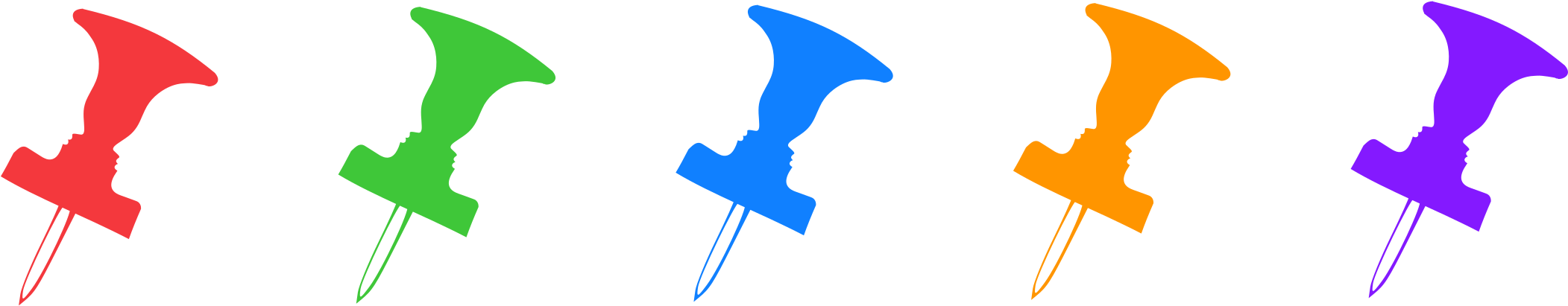 Map Pin For Rendezvous - Pins Clipart (2400x600)