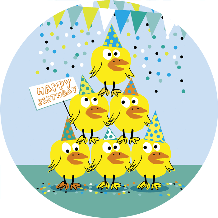 Round Card 13,8cm Clémence G - Happy Birthday Clemence (800x1037)