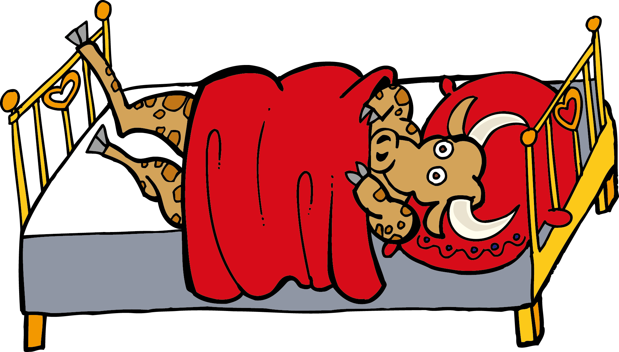 Cartoon Sleep Illustration - Clip Art (2039x1159)