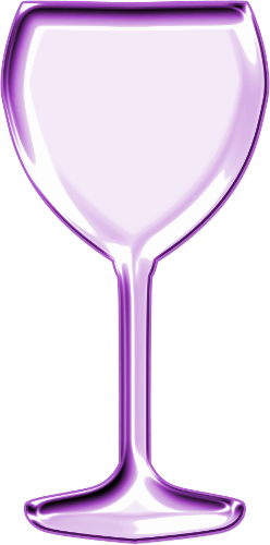 Goblet Purple Png Clipart By Clipartcotttage - Wine Glass (248x500)