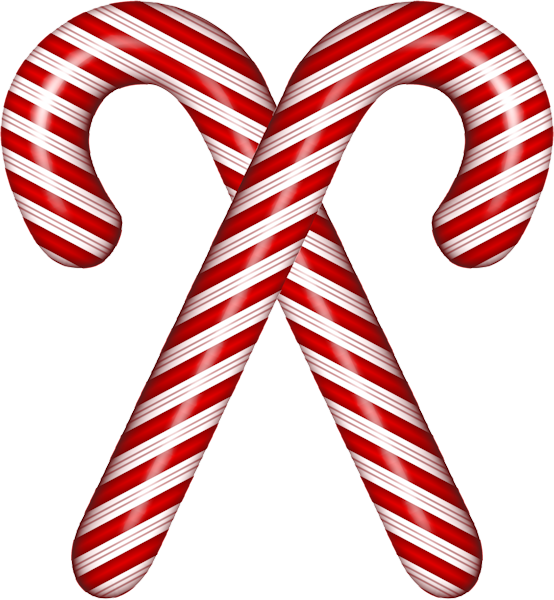 Candy Cane Christmas - Transparent Background Candy Cane Png (554x600)