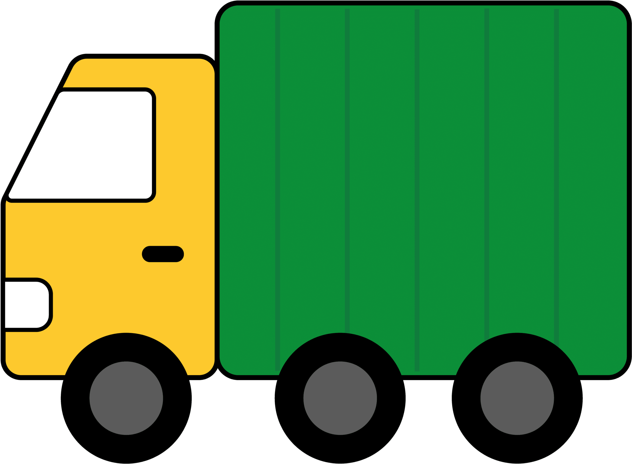 Cartoon Truck Birthday Clipart - Clipart Of Truck (2358x1666)