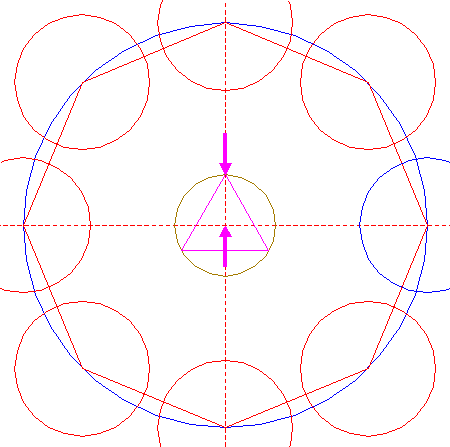 Construct The Inscribed Equilateral Triangle Of Circle - Bujo Habit Tracker Printable (450x447)