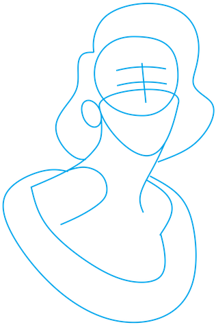 Nose Drawing /m/02csf Line Art Clip Art - Line Art (500x500)