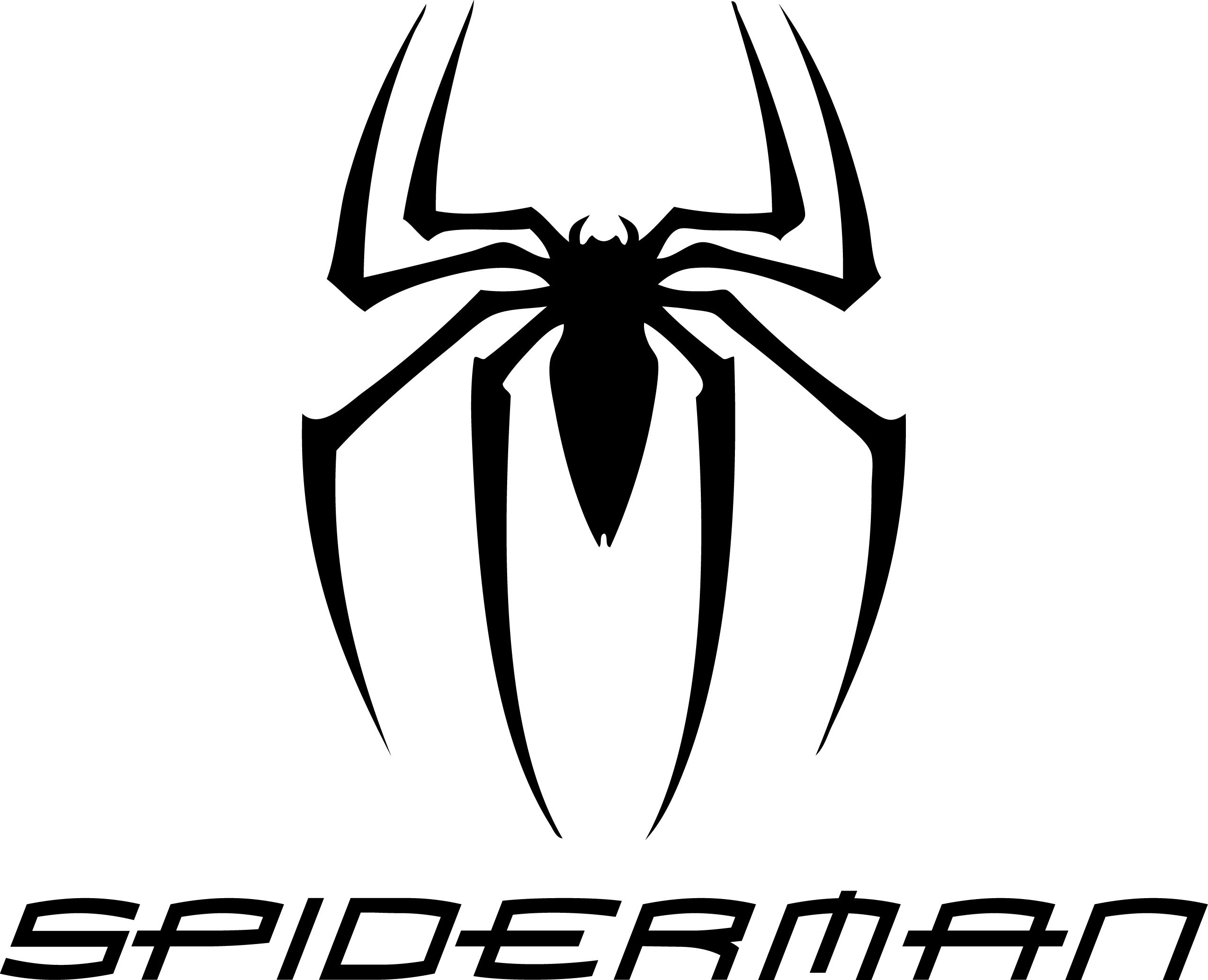 Spider Man Clipart Net - Spiderman Logo (2551x2071)