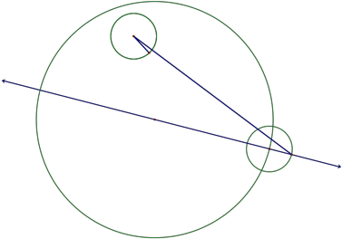 Next, Construct The Perpendicular Bisector Of The Segment - Circle (382x328)