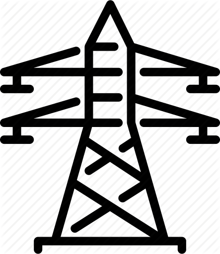 Transmission Tower Clipart - Transmission Tower Icon (443x512)