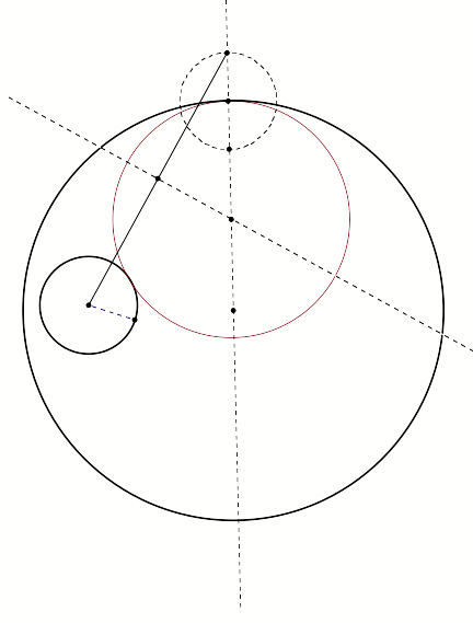 As We Can See, The Red Circle Is Tangent To One Point - Circle (432x569)