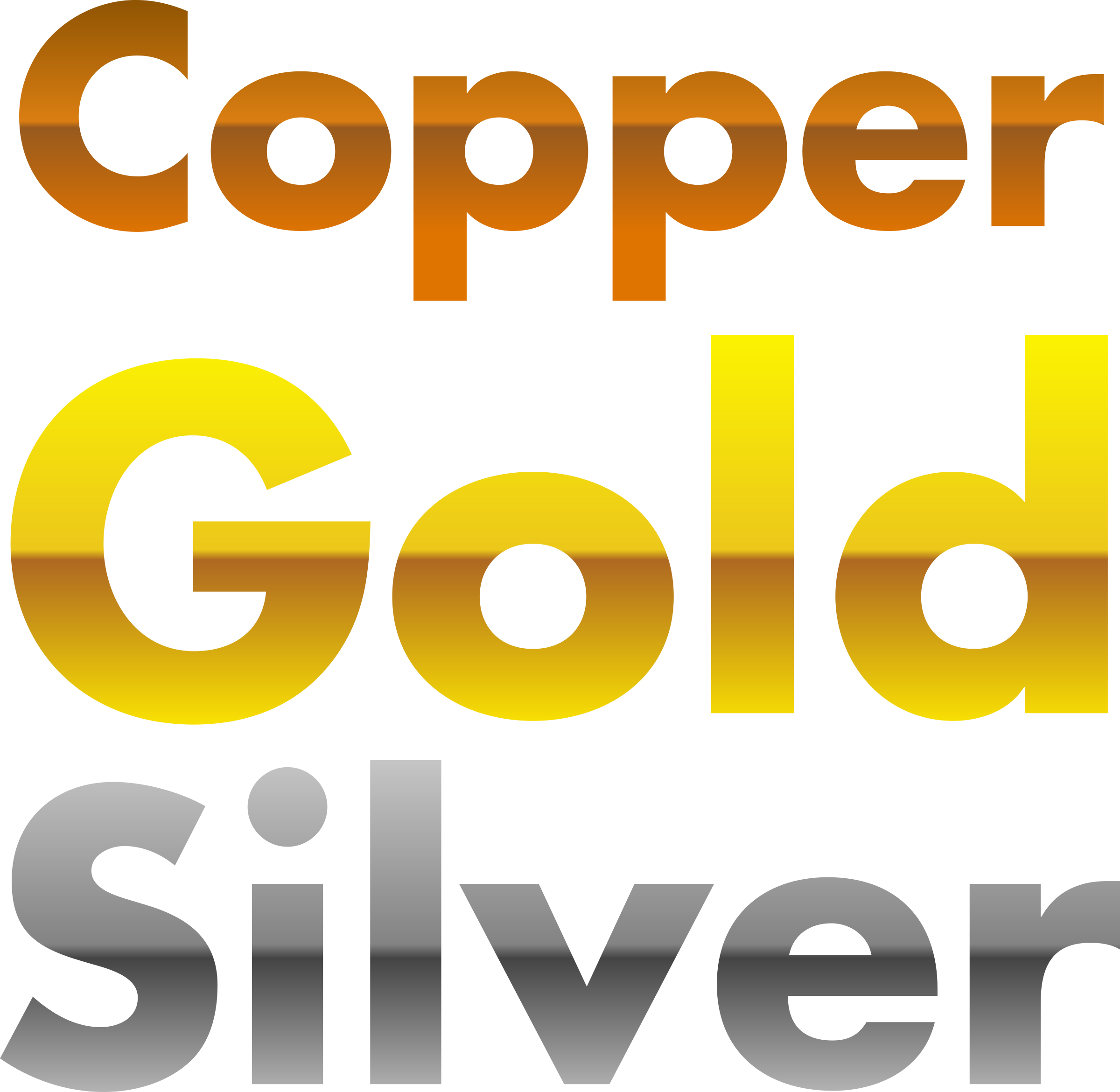 Copper Clip Art Photo Medium Size - Gold Word Clipart (2400x2340)