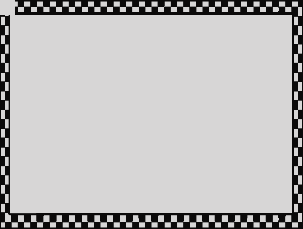 Checkerboard Border Clip Art At Clker Checkered Border - تعليم الحروف العربية كتابة (600x453)