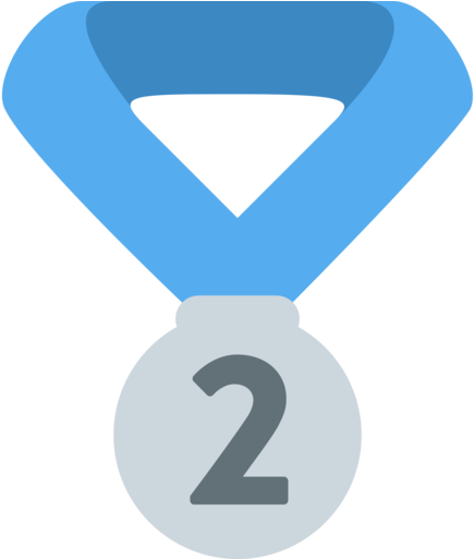Twitter - 2nd Place Medal Emoji (512x512)