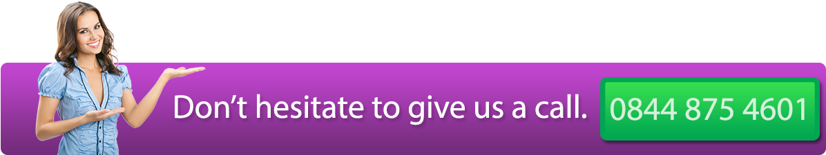 Banner Advertising Phone Number With Office Woman - Lilac (1200x300)