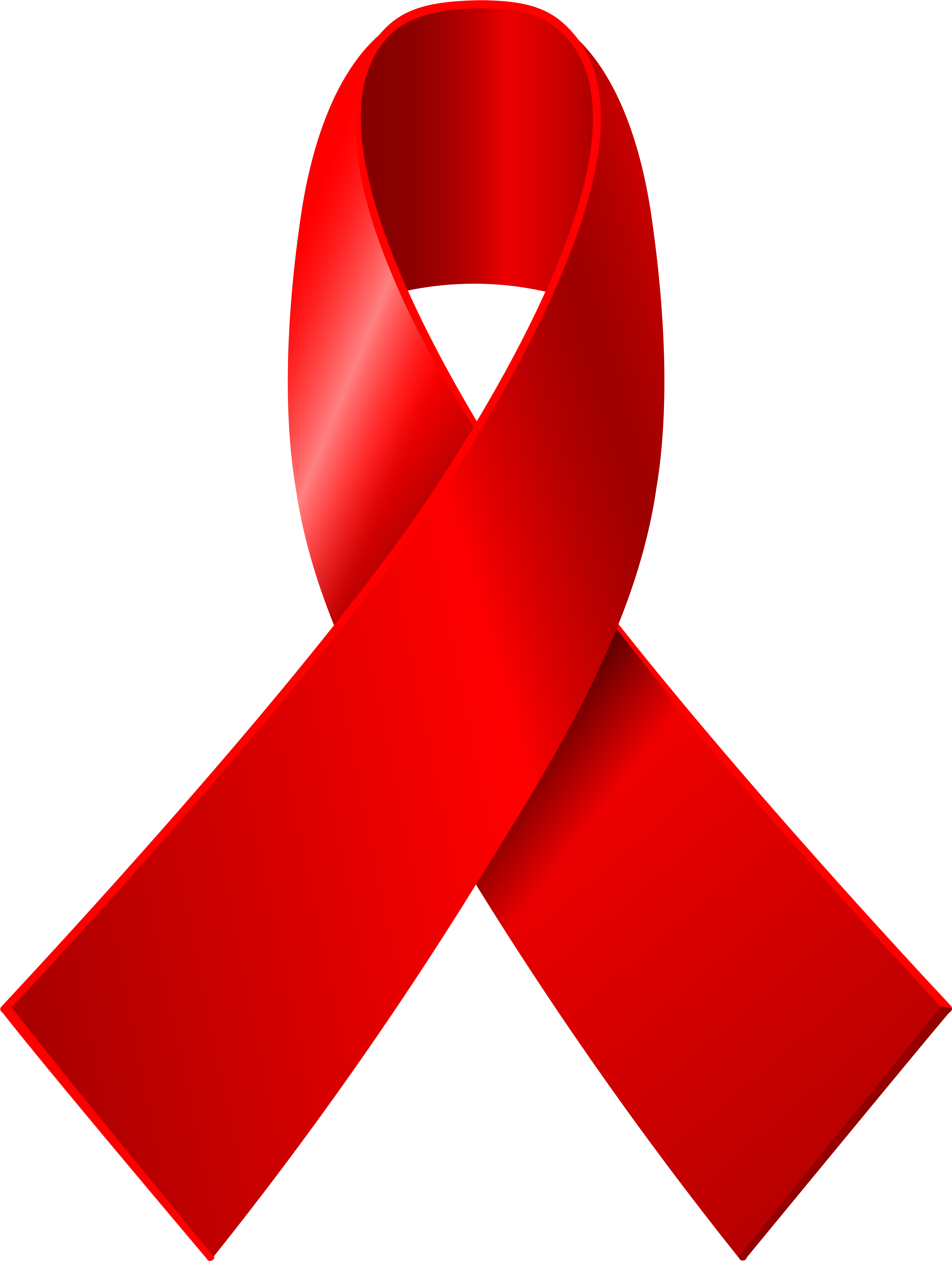 Red Awareness Ribbon Png Clip Art - Aids Awareness Ribbon Png (4531x6000)