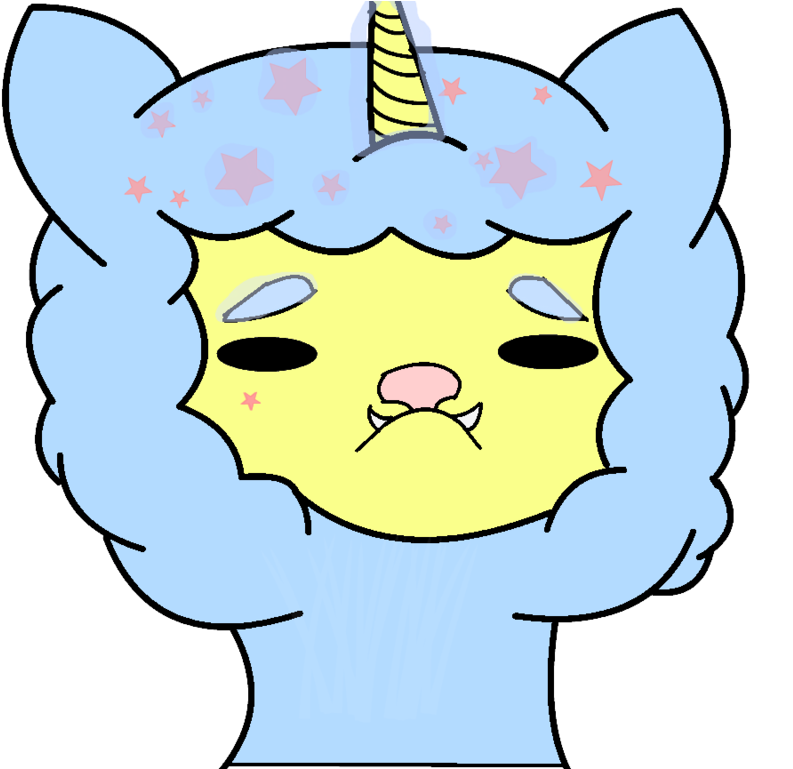 Yas I'm A Sad Unicorn By Simply Adorable Deer - Cartoon (1024x768)