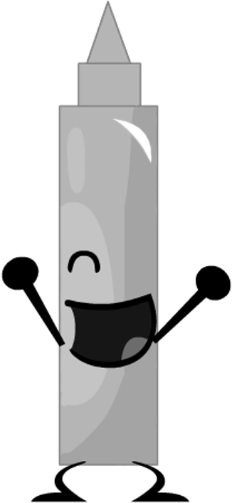 Metal Crayon By Brownpen0 - Battle For Dream Island Crayon (342x705)