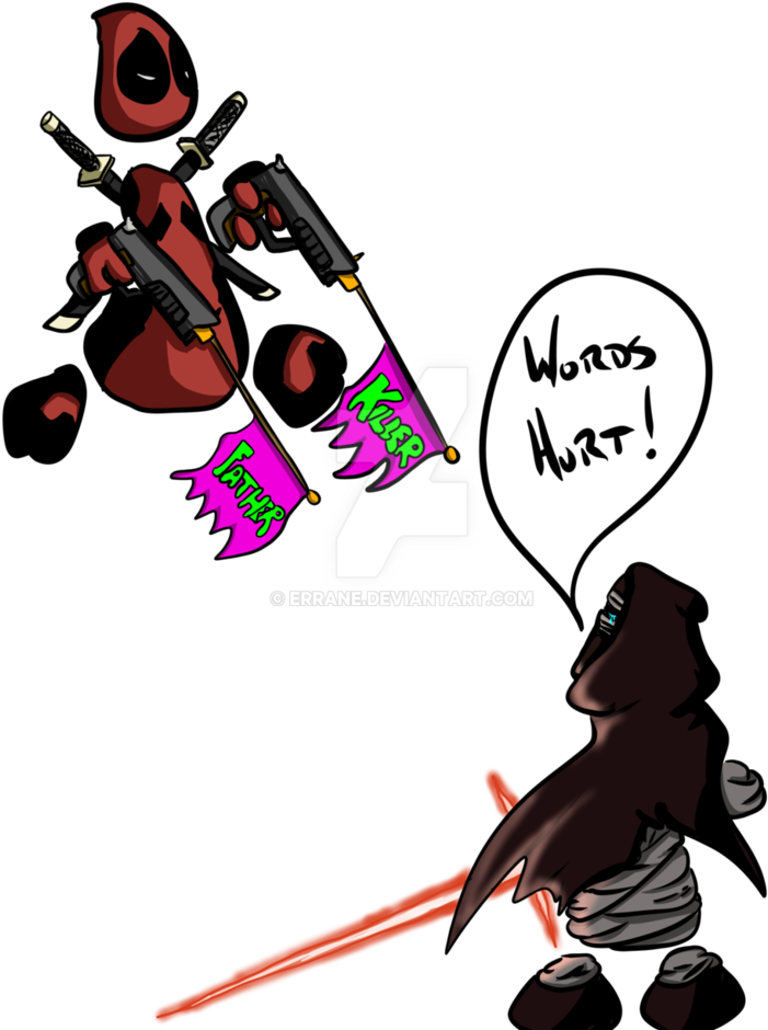 Deadpool And Kylo Ren As Doodle Folks By Errane - Kylo Ren (786x1017)