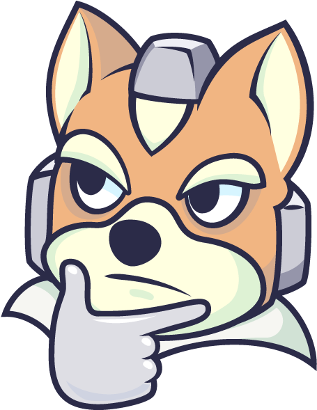 Star Fox 64 Dog Like Mammal Dog Breed Nose Dog Small - Nintendo Thinking Emoji (600x600)