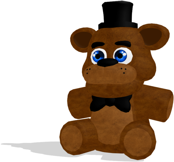 Mmd-freddy Plushie By Oscarthechinchilla - Freddy Plushie Png (1024x652)