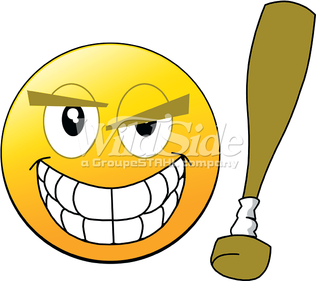 Emoji Baseball Bat - Emoji With Baseball Bat (675x675)