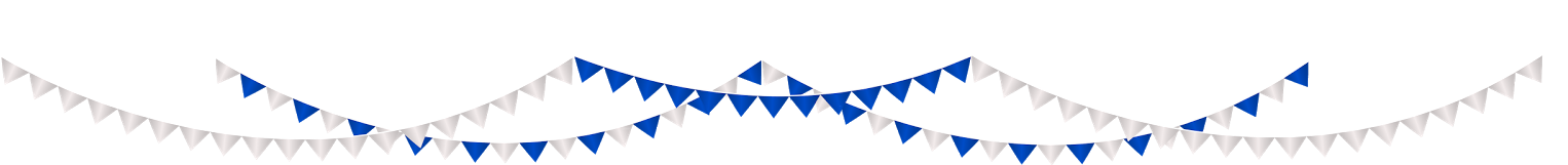 28 Collection Of Birthday Banner Clipart Png High Quality - Birthday Blue Flags Png (1600x218)